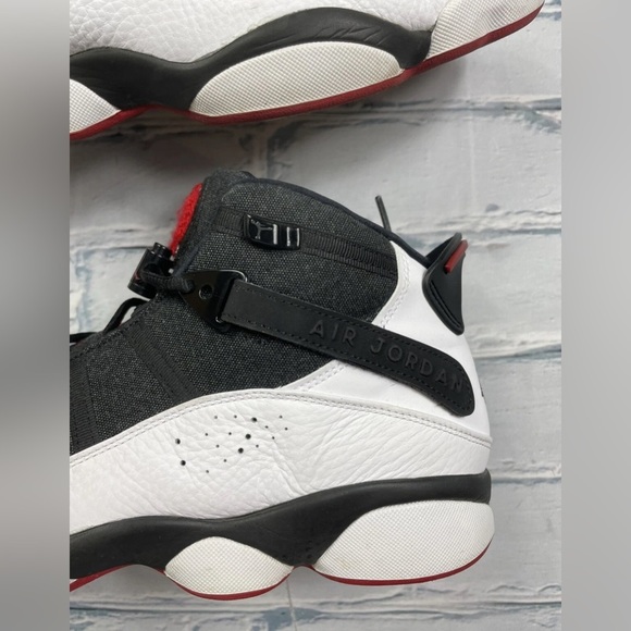 Air Jordan 6 Rings Basketball White Black Gym Red 322992-012 Size 11.5 W Box - Picture 4 of 13